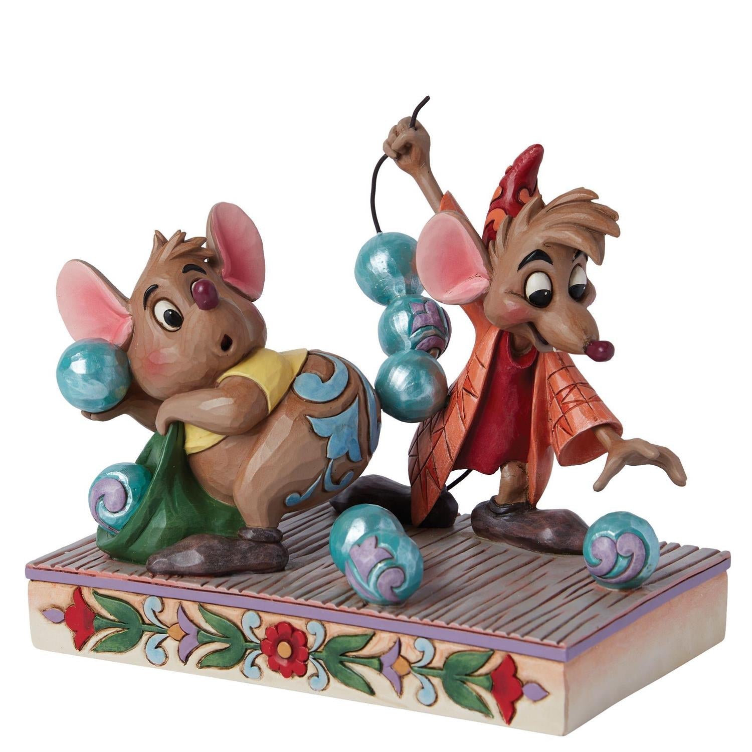 Jim Shore Disney Traditions Jaq and Gus "Beads for Cinderelly" Figurine