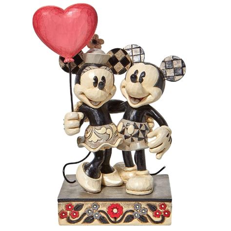 Jim Shore Disney Traditions Mickey and Minnie Mouse Heart Figurine