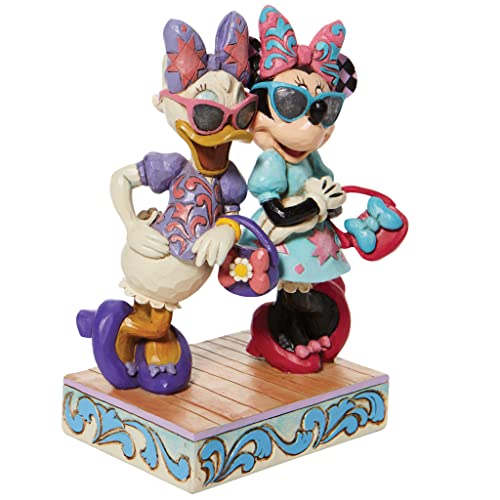 Jim Shore Disney Traditions Minnie Mouse and Daisy Duck Fashionistas Figurine, 5.75 Inch