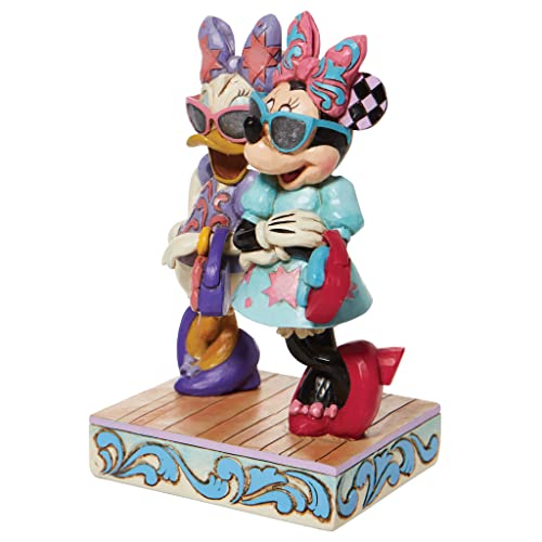 Jim Shore Disney Traditions Minnie Mouse and Daisy Duck Fashionistas Figurine, 5.75 Inch