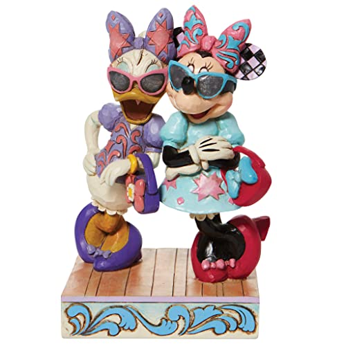 Jim Shore Disney Traditions Minnie Mouse and Daisy Duck Fashionistas Figurine, 5.75 Inch