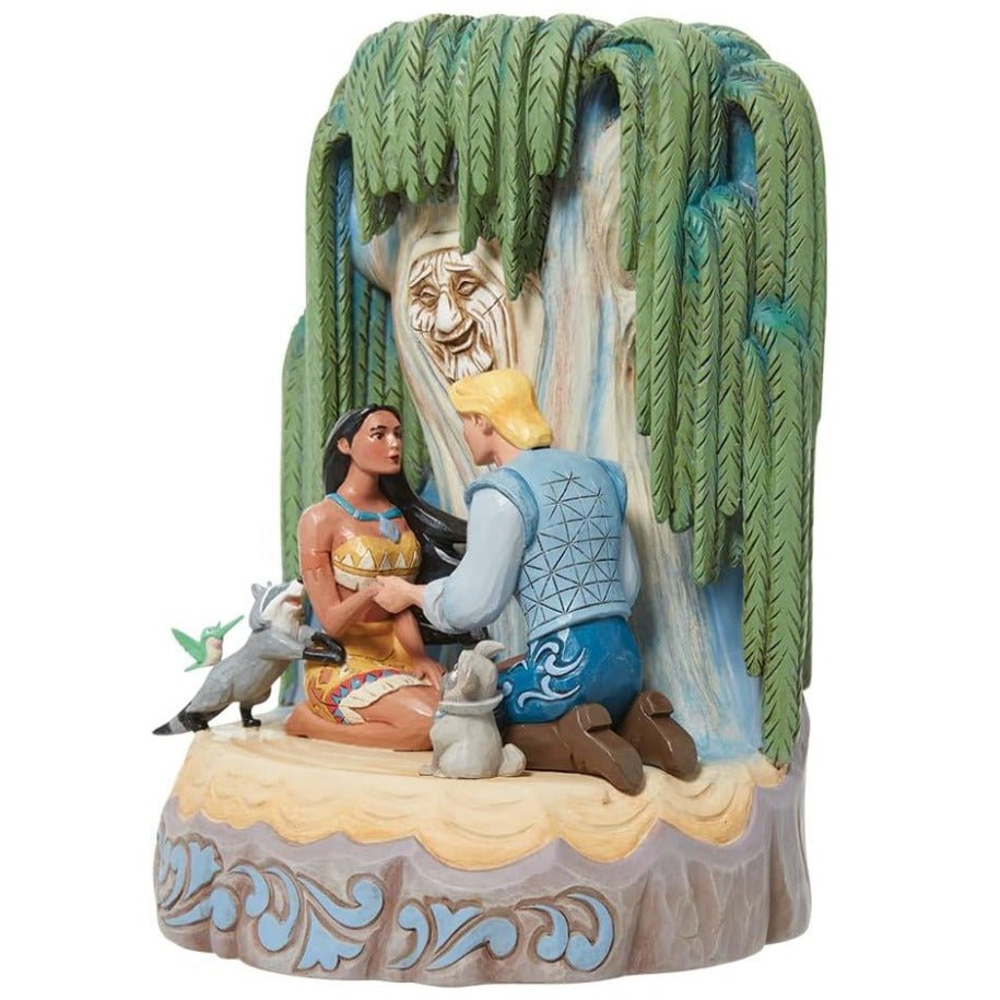 Jim Shore Disney Traditions Pocahontas Carved by Heart Figurine, 8"