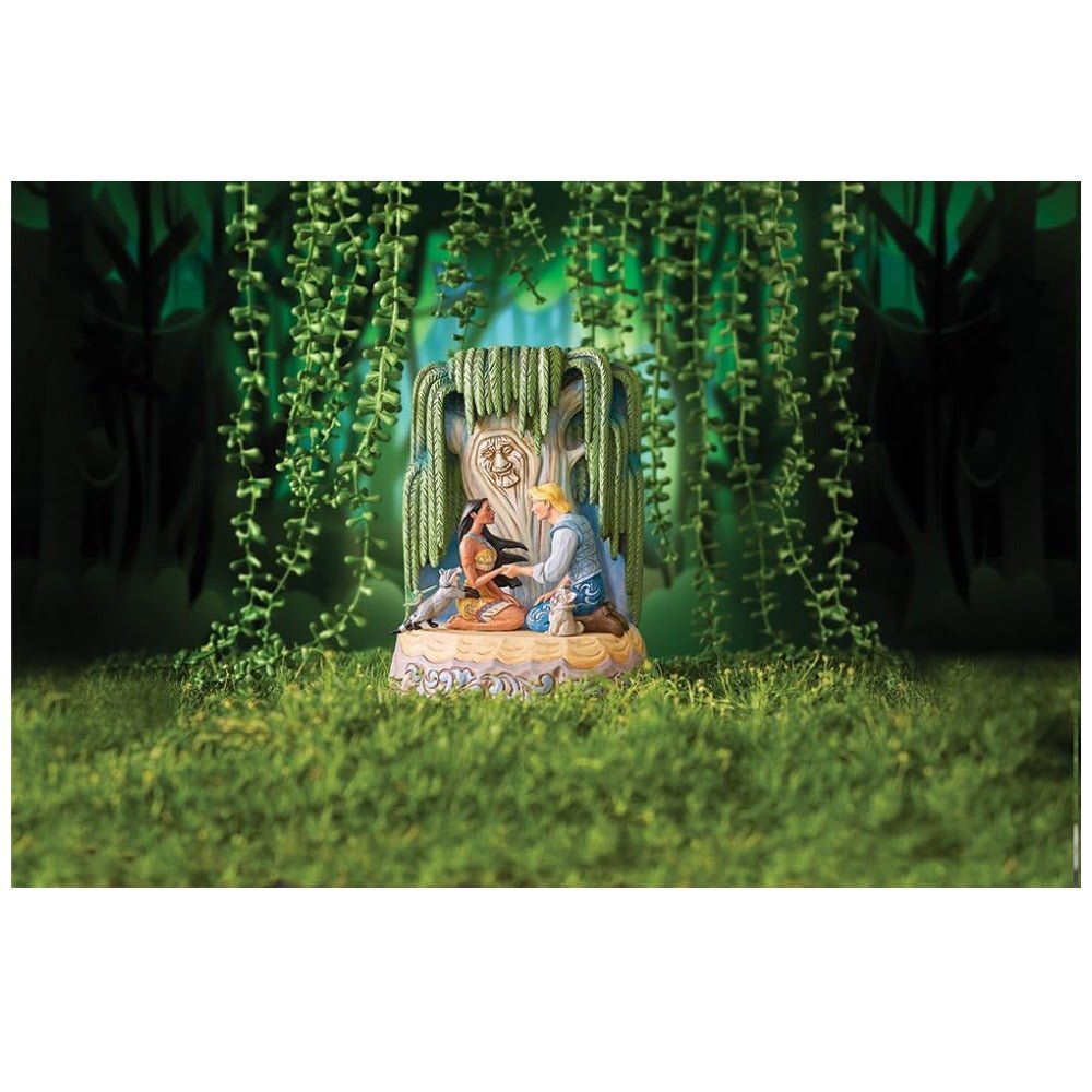 Jim Shore Disney Traditions Pocahontas Carved by Heart Figurine, 8"