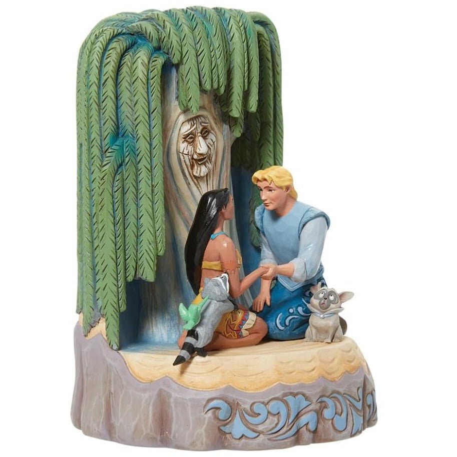 Jim Shore Disney Traditions Pocahontas Carved by Heart Figurine, 8"