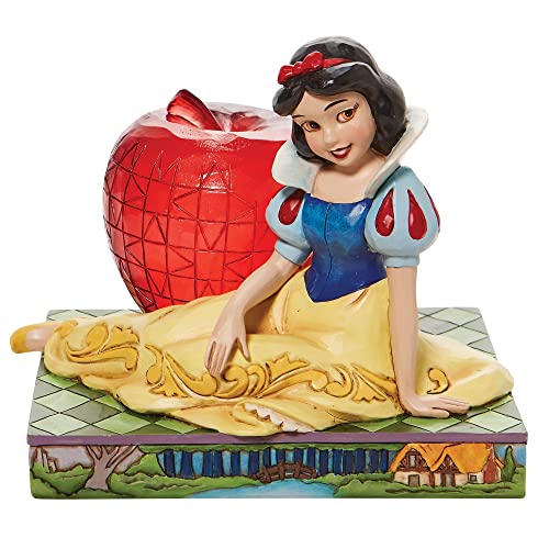 Jim Shore Disney Traditions Snow White and The Seven Dwarfs Apple Figurine, 4.85 Inch