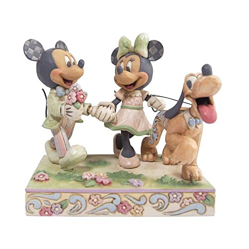 Jim Shore Disney Traditions White Woodland Mickey & Minnie