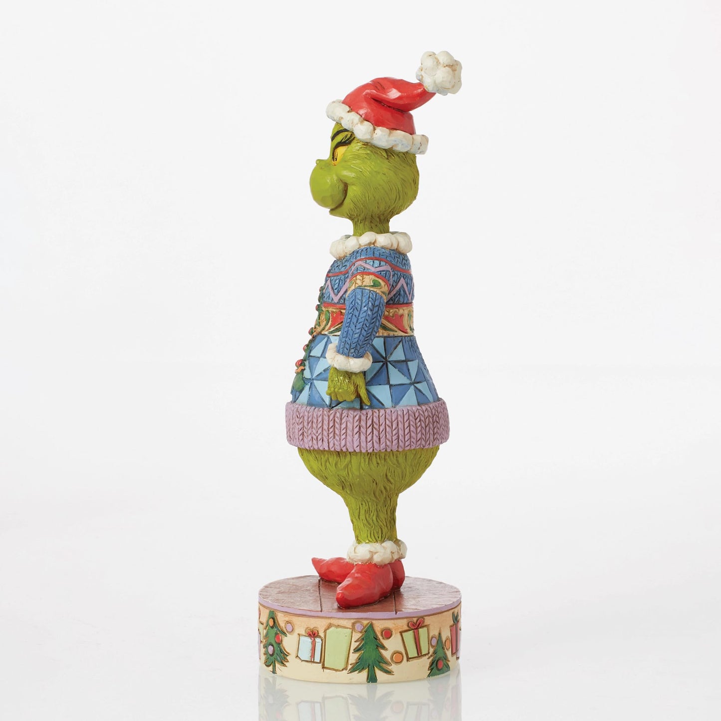 Jim Shore Dr. Seuss Grinch Ugly Christmas Sweater Figurine, 8.66"