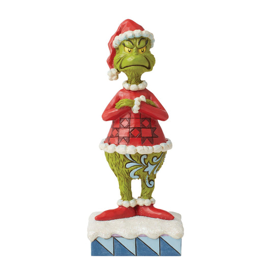 Jim Shore Dr. Seuss Mean Santa Grinch Stole Christmas Figurine, 6.5"