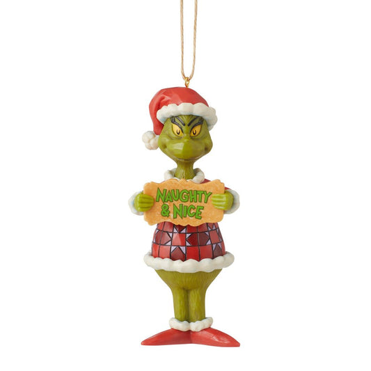 Jim Shore Dr. Seuss Merry Grinchmas Hanging Ornament, 5 Inch