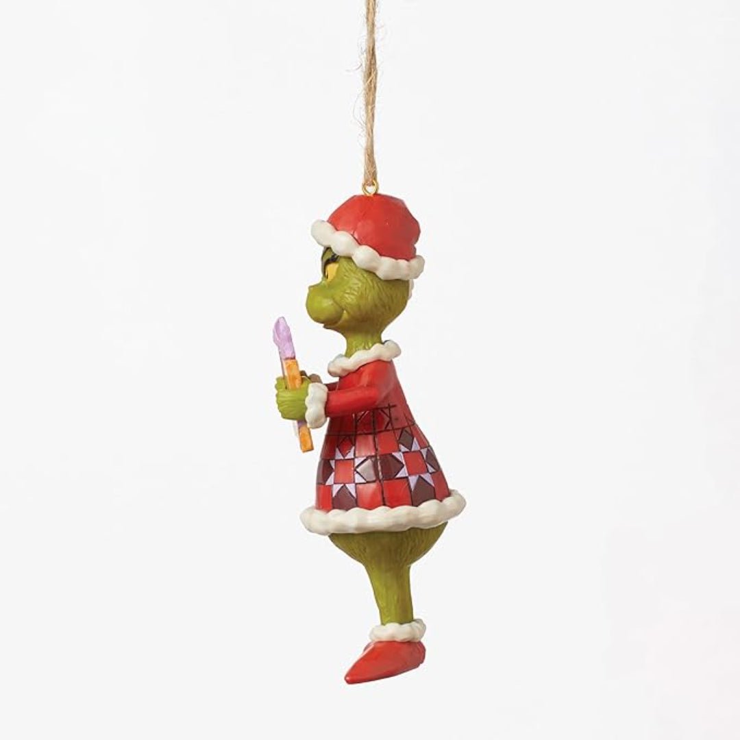 Jim Shore Dr. Seuss The Grinch 100% Grinch Hanging Ornament, 5"
