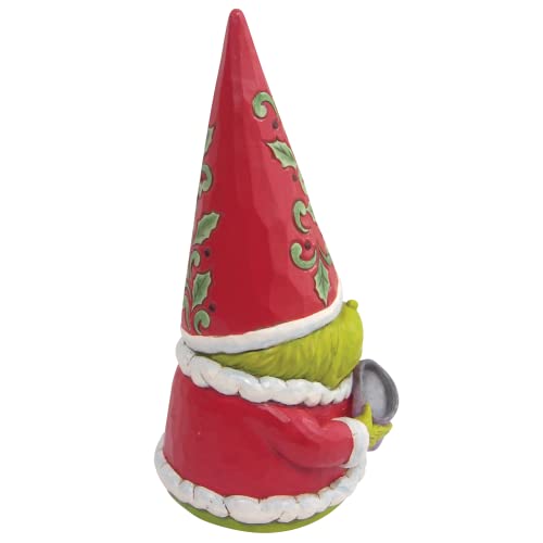 Jim Shore Dr. Seuss The Grinch Gnome with Who Hash Figurine, 8 Inch