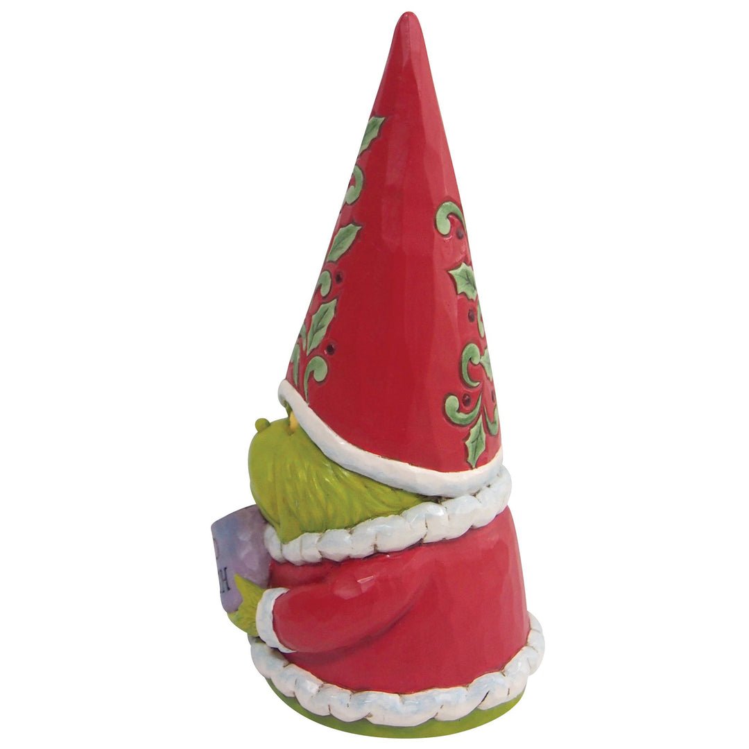 Jim Shore Dr. Seuss The Grinch Gnome with Who Hash Figurine, 8 Inch