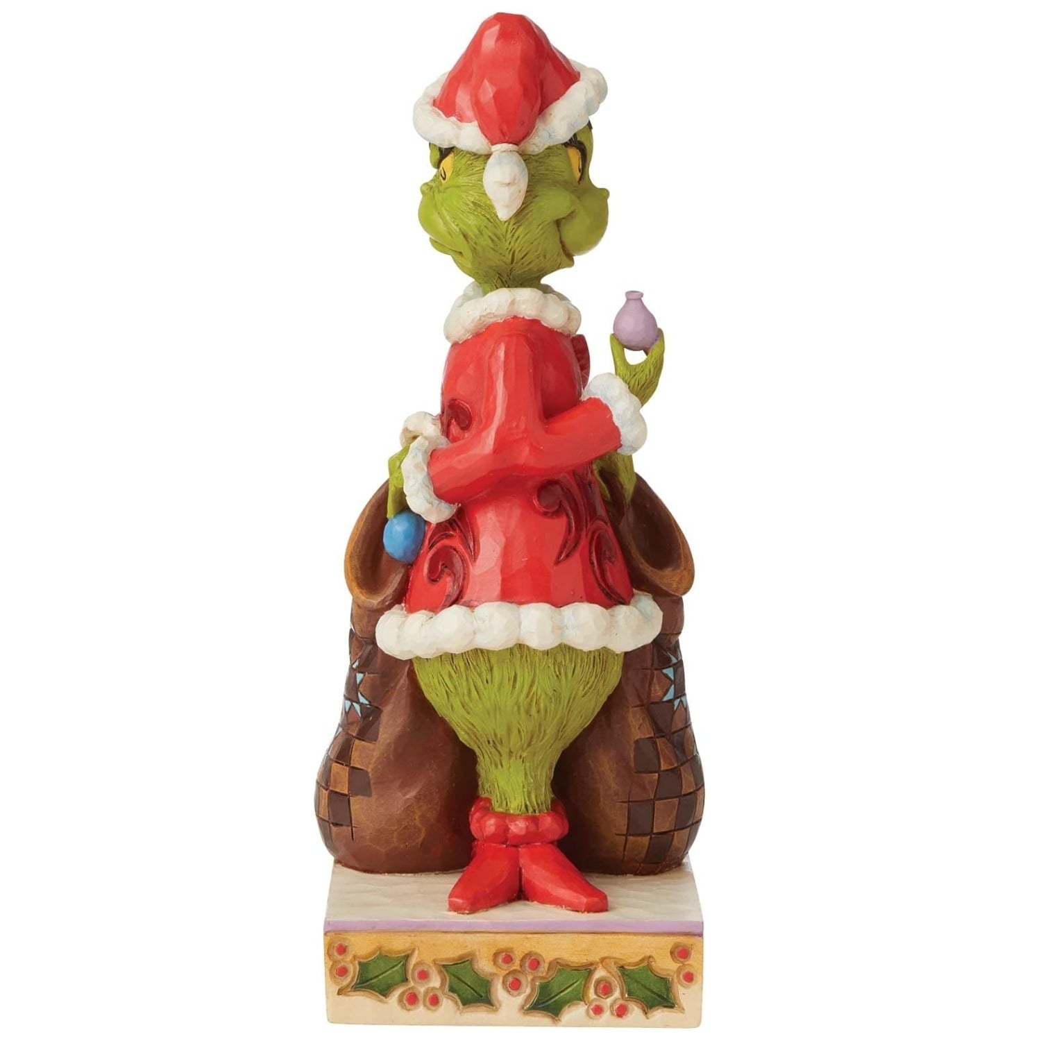 Jim Shore Dr. Seuss The Grinch Naughty and Nice Double Sided Figurine, 8.27 Inch
