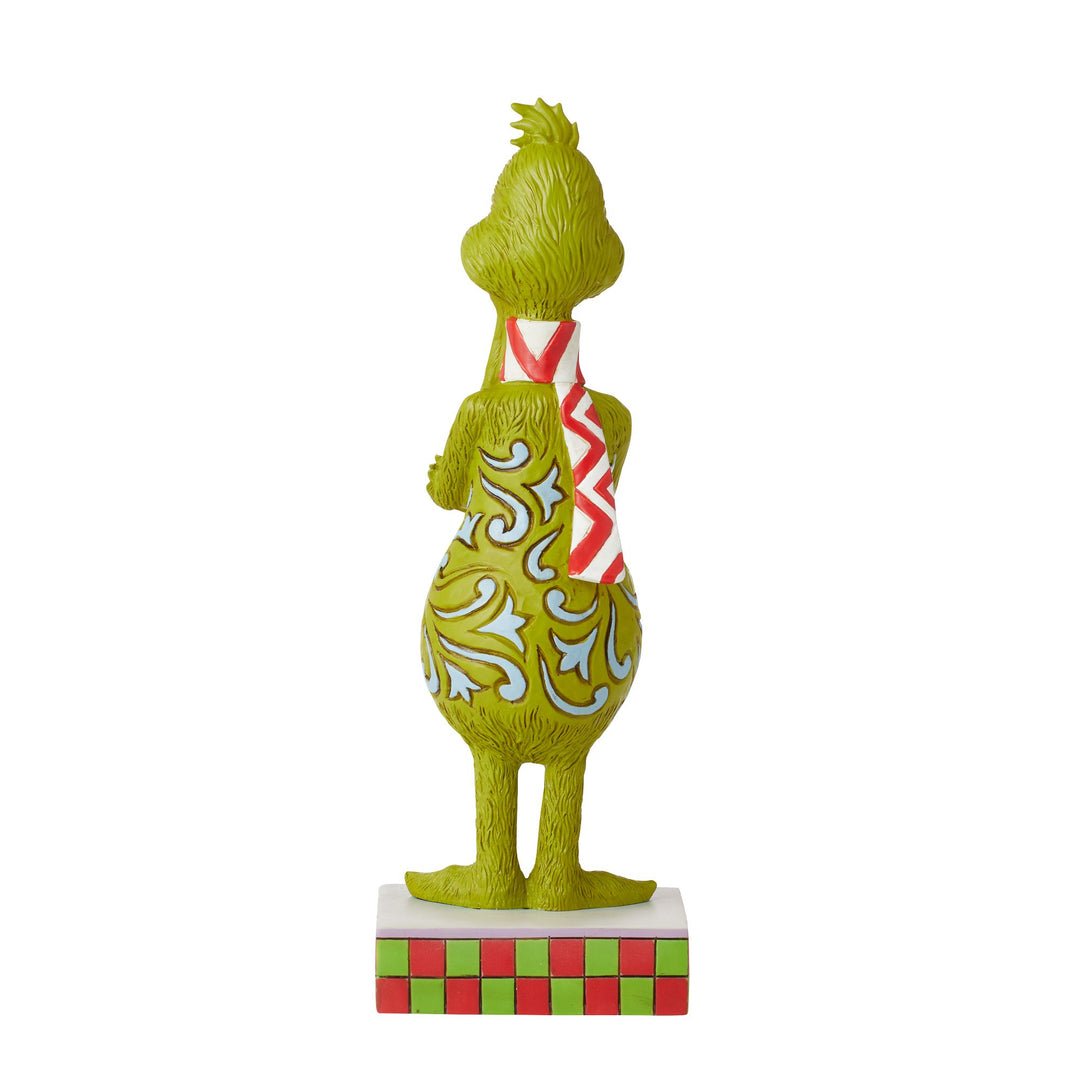 Jim Shore Dr. Seuss The Grinch with Long Scarf Figurine, 9"