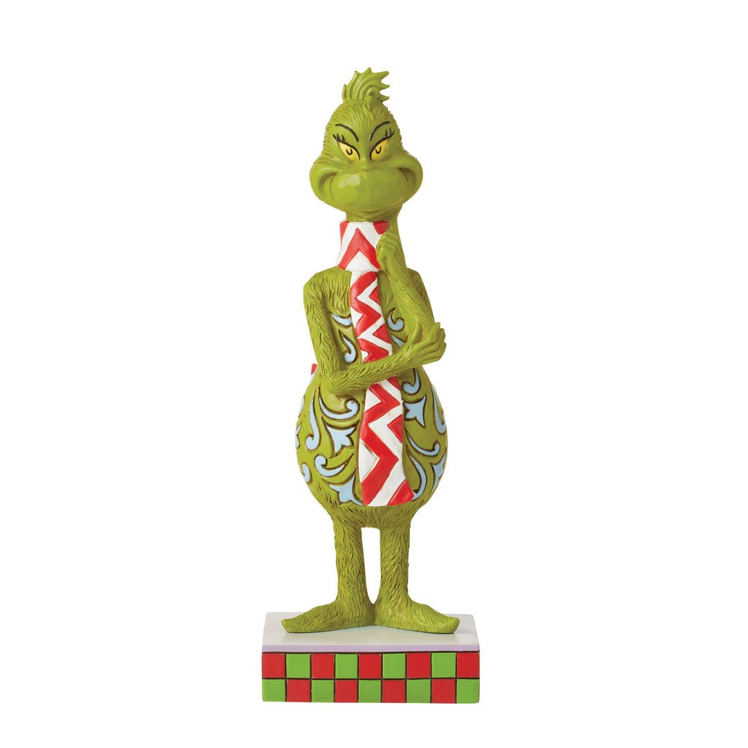 Jim Shore Dr. Seuss The Grinch with Long Scarf Figurine, 9"