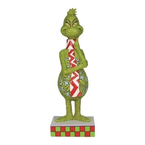 Jim Shore Dr. Seuss The Grinch with Long Scarf Figurine, 9"