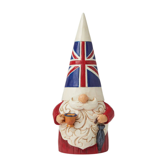 Jim Shore "Fancy a Cuppa?" British Gnome Figurine