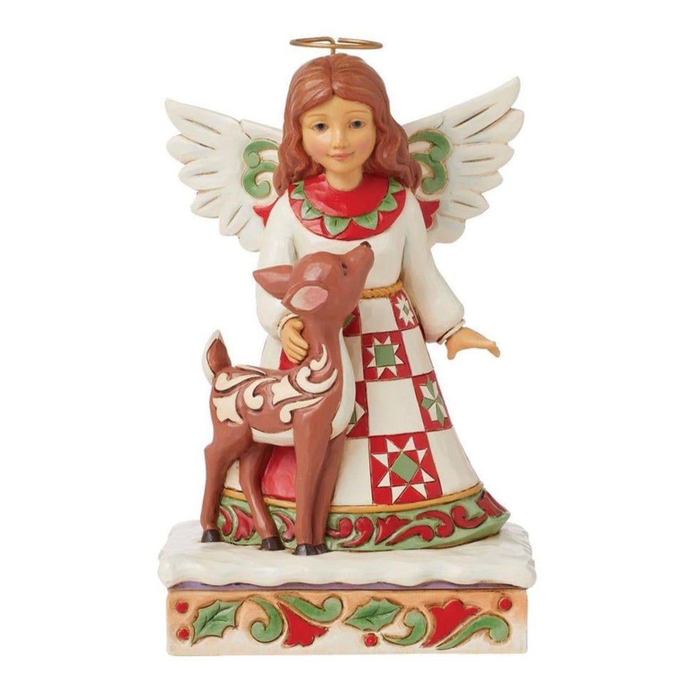 Jim Shore Heartwood Creek Angel with Deer Figurine