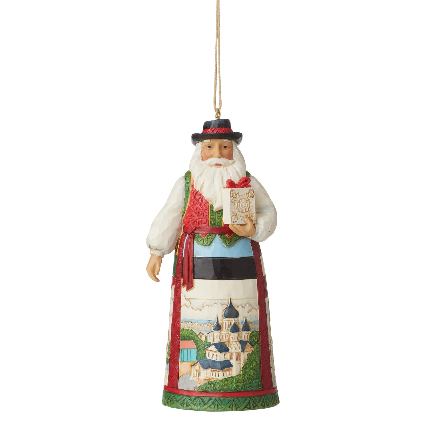 Jim Shore Heartwood Creek Baltic Santa Hanging Ornament, 4.5 Inch