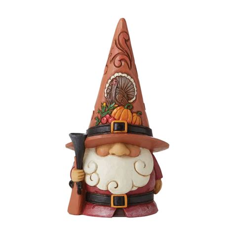 Jim Shore Heartwood Creek Fall Harvest Pilgrim Gnome Figurine