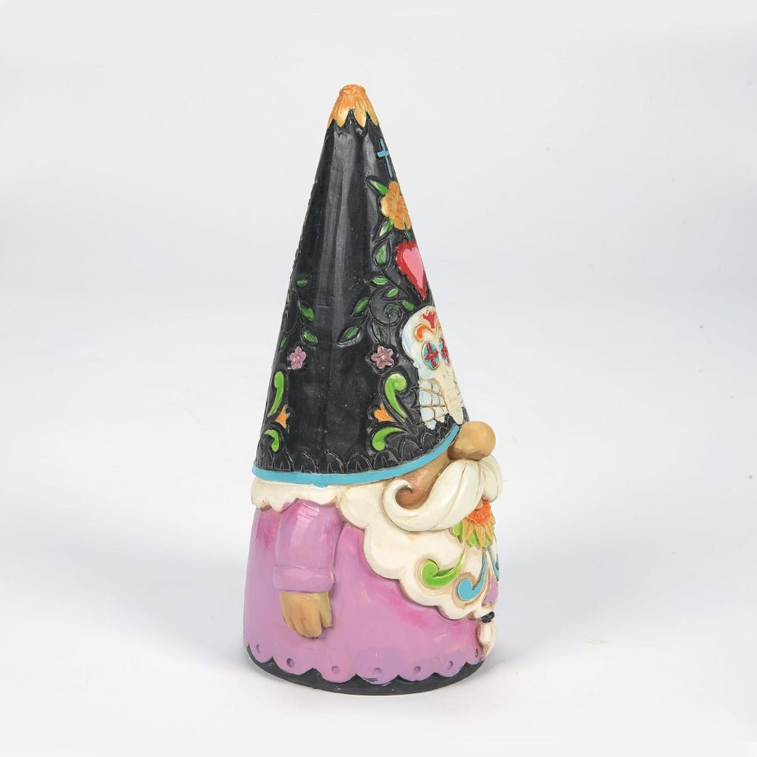 Jim Shore Heartwood Creek Halloween Day of The Dead Gnome Figurine, 6.1"