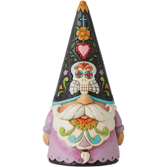 Jim Shore Heartwood Creek Halloween Day of The Dead Gnome Figurine, 6.1"