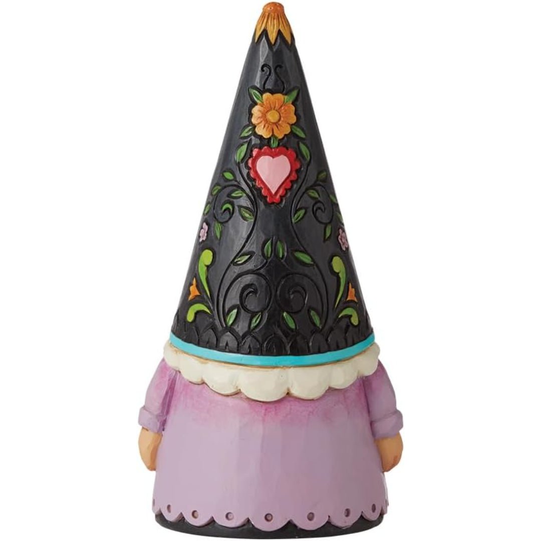 Jim Shore Heartwood Creek Halloween Day of The Dead Gnome Figurine, 6.1"