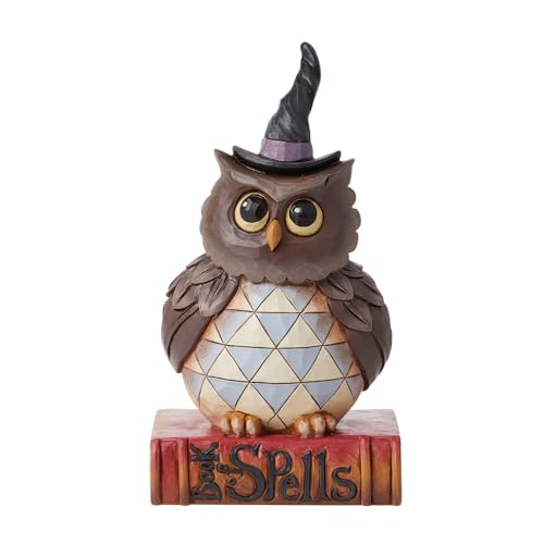 Jim Shore Heartwood Creek Halloween Owl Pint - Sized Figurine, 5.51"