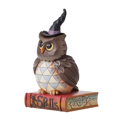 Jim Shore Heartwood Creek Halloween Owl Pint - Sized Figurine, 5.51"