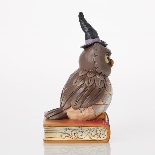 Jim Shore Heartwood Creek Halloween Owl Pint - Sized Figurine, 5.51"