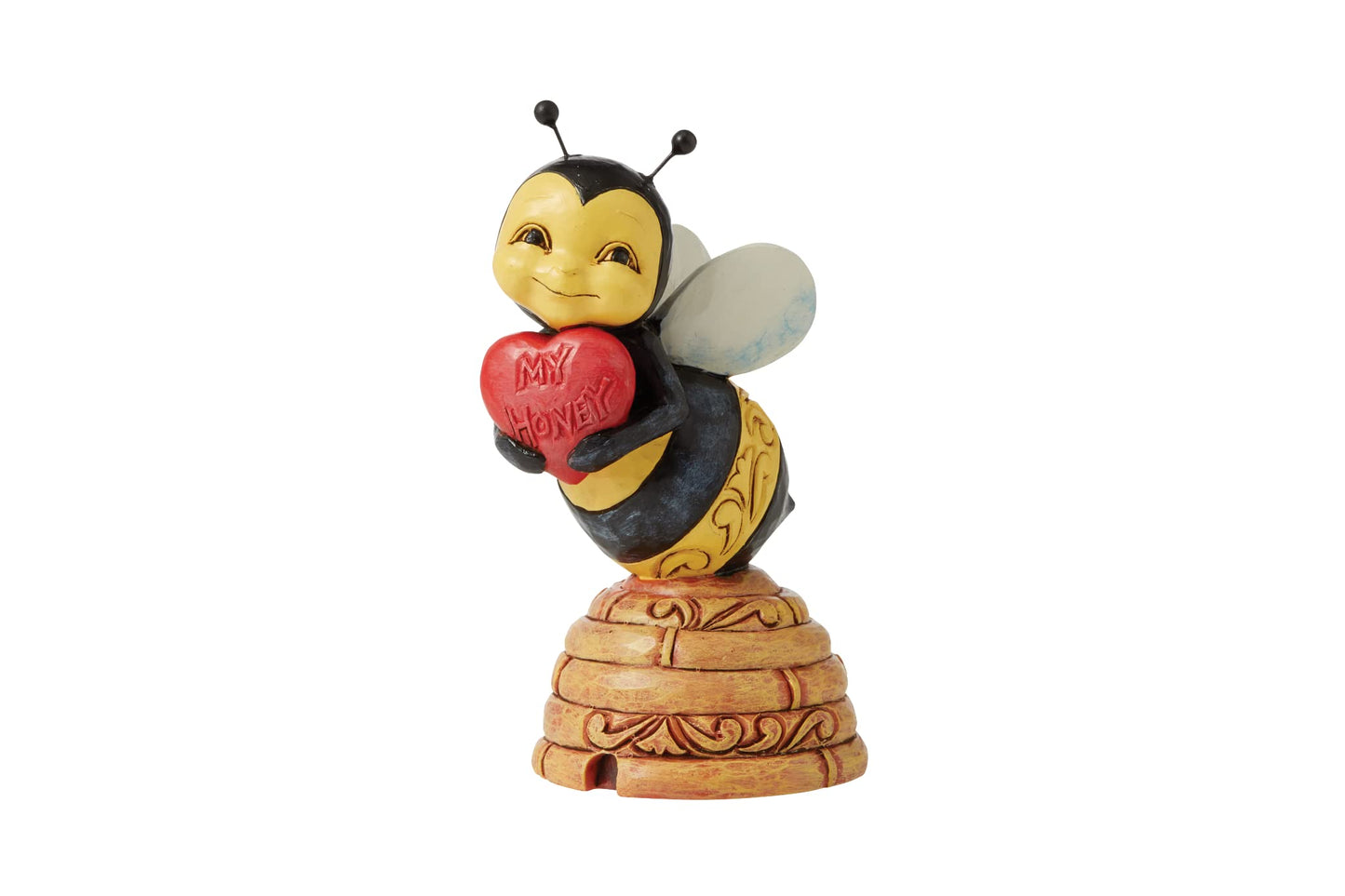 Jim Shore Heartwood Creek Honey Bee with Heart Miniature Figurine, 3.39 Inch