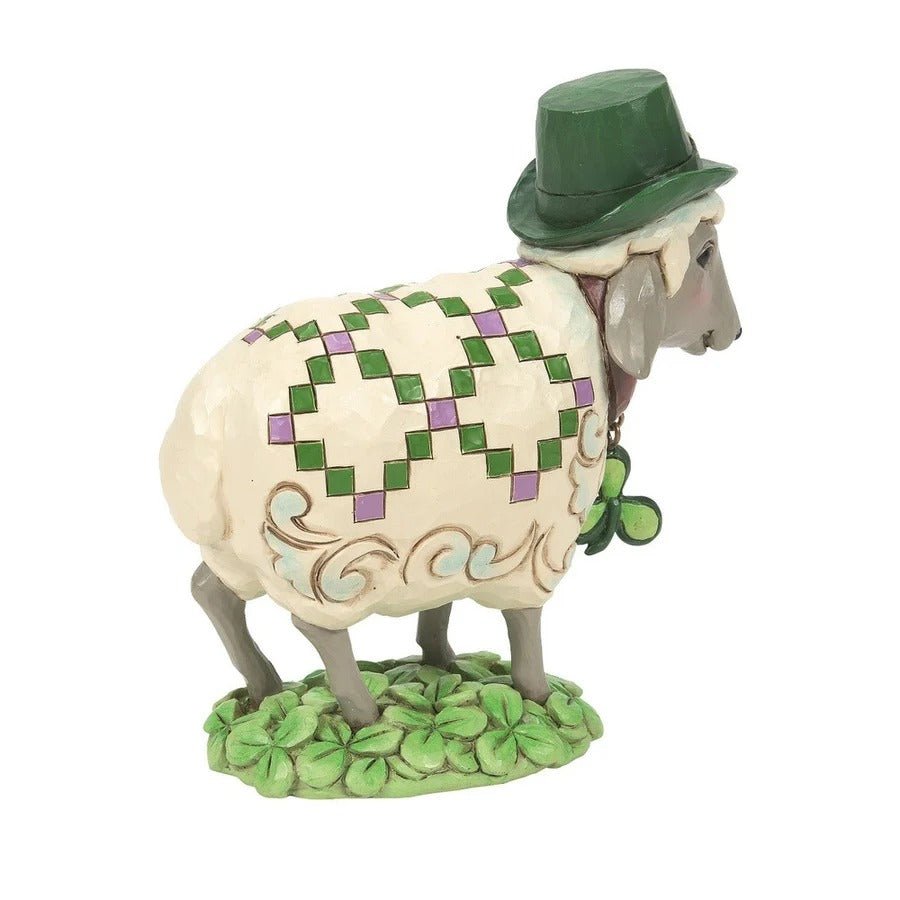 Jim Shore Heartwood Creek "Irish Woolie" in Clover Patch Figurine
