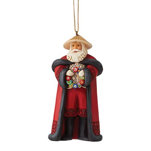 Jim Shore Heartwood Creek Santas Around The World Filipino Santa Ornament, 4.5"