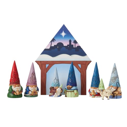 Jim Shore Heartwood Creek Small but Miraculous Gnome Christmas Pageant Scene Figurine Set, 3.125 Inch