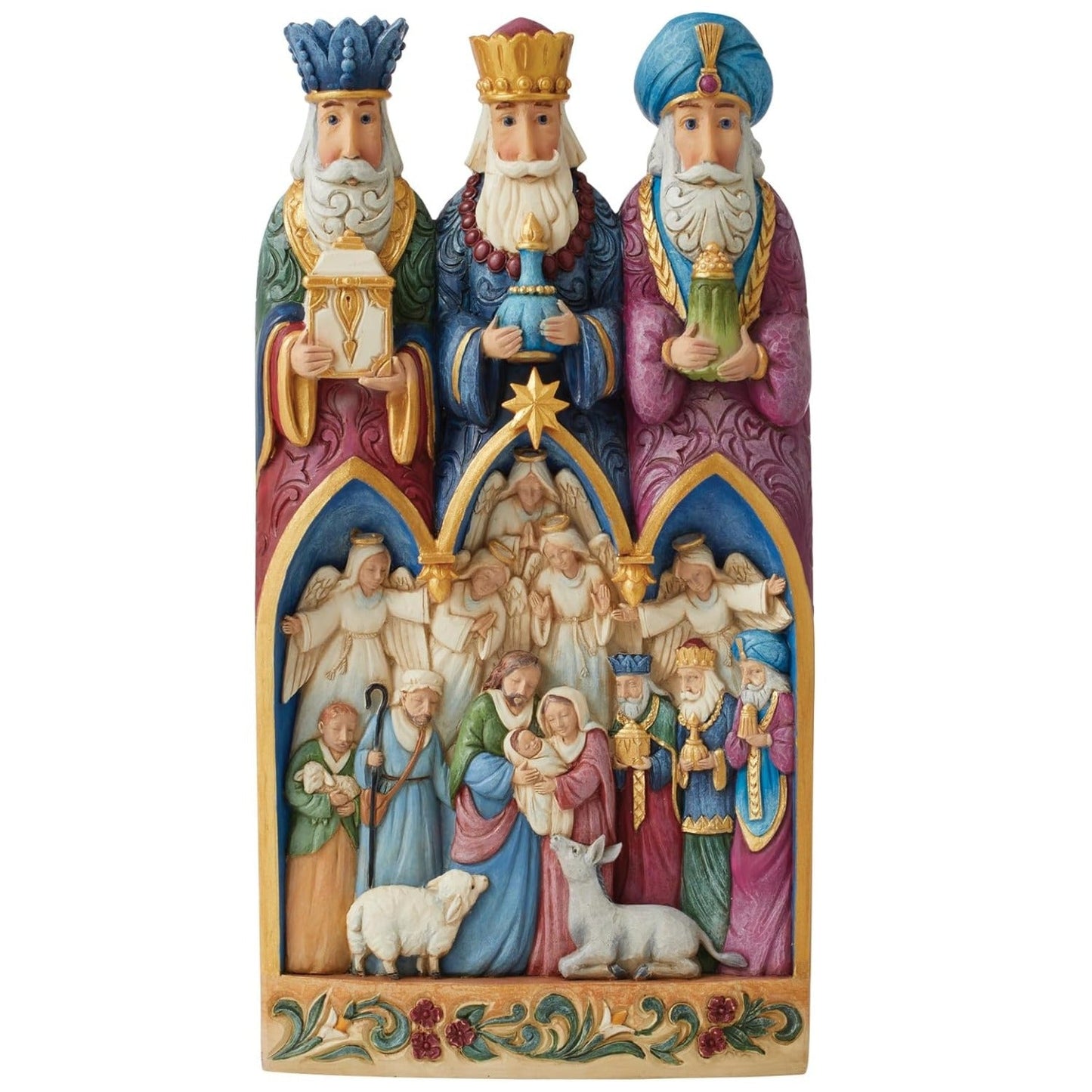 Jim Shore Heartwood Creek Three Kings Diorama Figurine, 9.65"