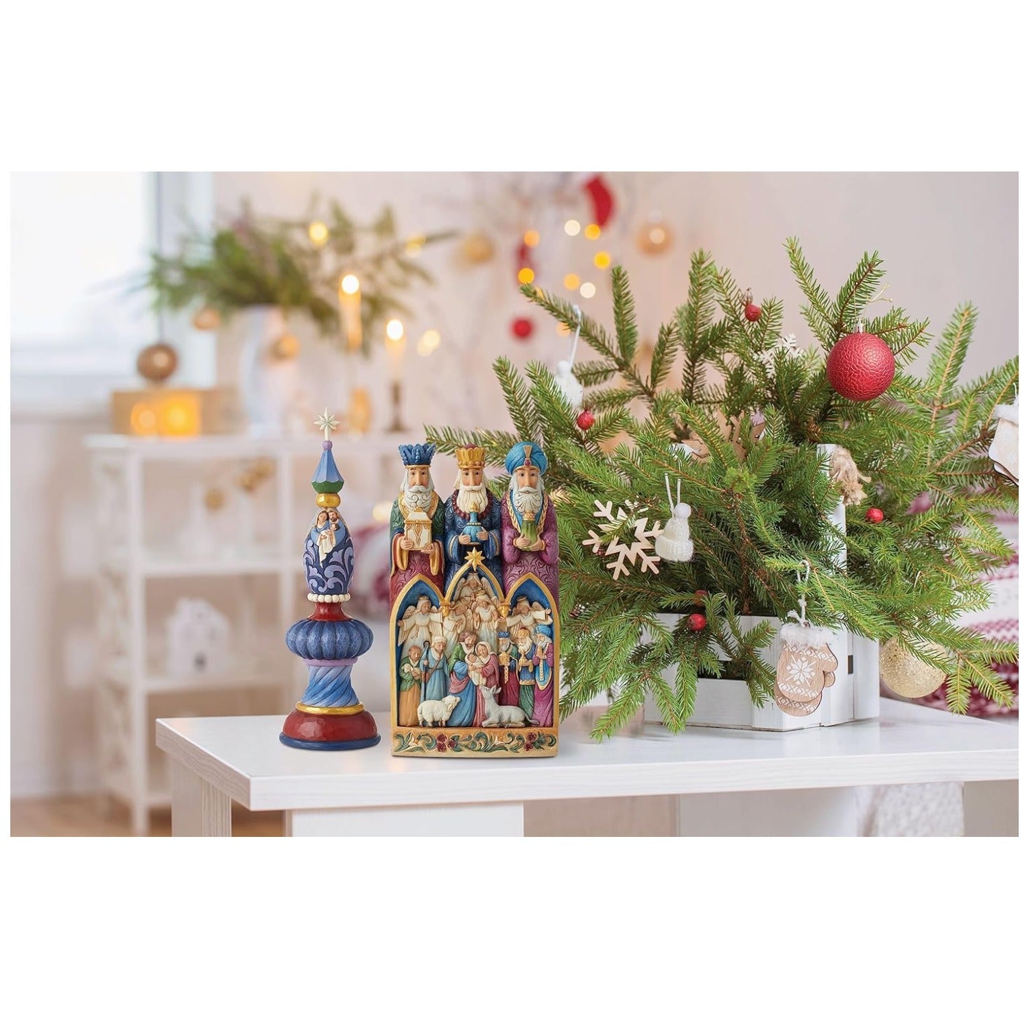 Jim Shore Heartwood Creek Three Kings Diorama Figurine, 9.65"