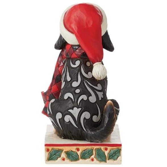 Jim Shore Highland Glen Dog Wearing Plaid Scarf Figurine