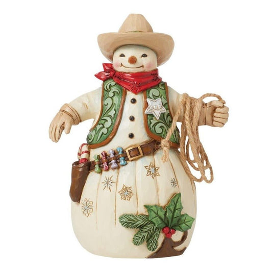 Jim Shore "Howdy Winter" Cowboy Snowman Figurine