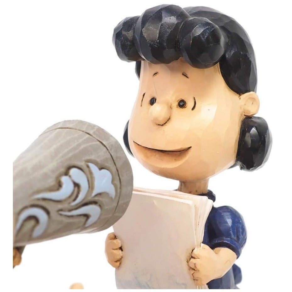 Jim Shore Peanuts Christmas Pageant Charlie Brown and Lucy Directors Figurine