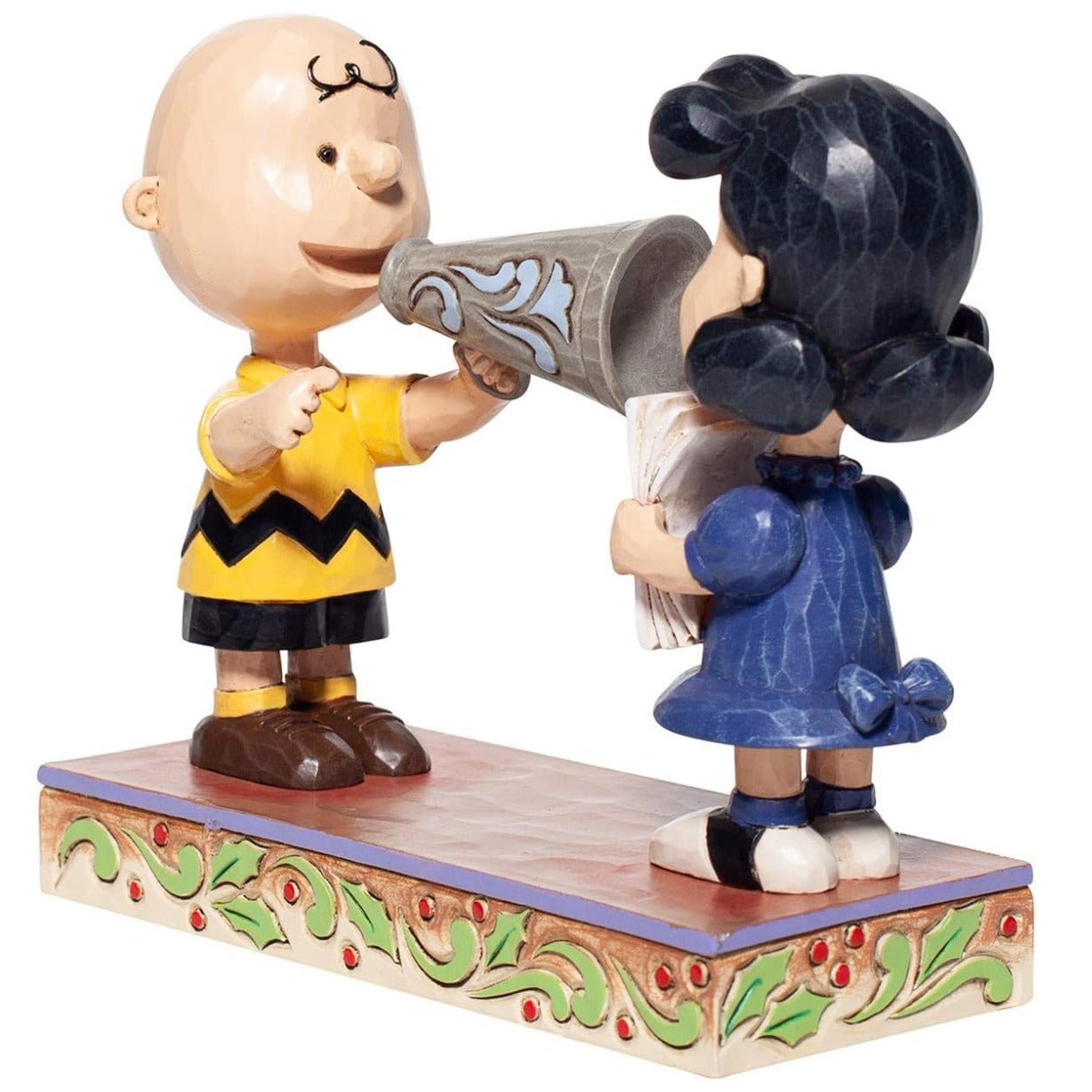 Jim Shore Peanuts Christmas Pageant Charlie Brown and Lucy Directors Figurine