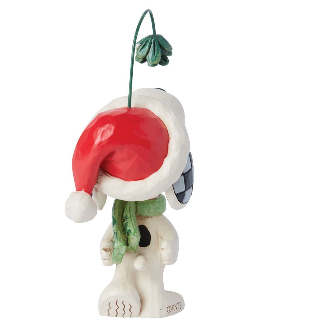 Jim Shore Peanuts Snoopy Mistletoe Mini Figurine