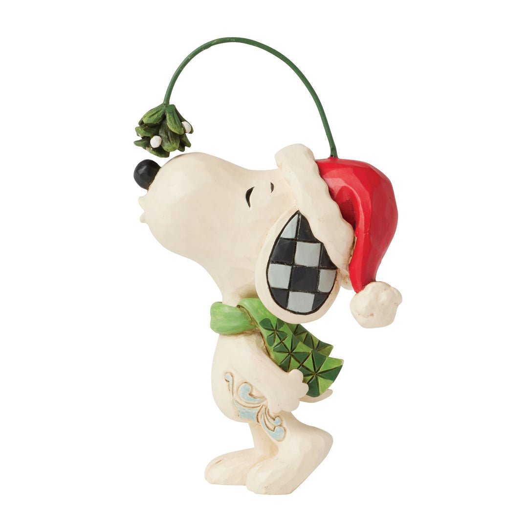 Jim Shore Peanuts Snoopy Mistletoe Mini Figurine