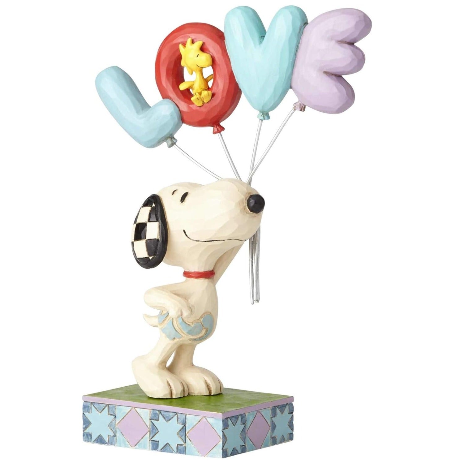 Jim Shore Peanuts Snoopy with Love Balloon Figurine, 7.5"