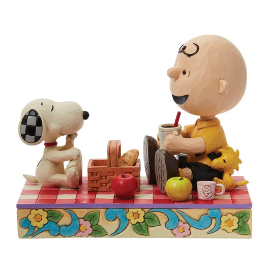 Jim Shore "Picnic Pals" Snoopy, Charlie Brown & Woodstock