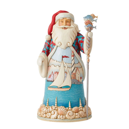 Jim Shore "Sailing Santa" Coastal Santa Figurine