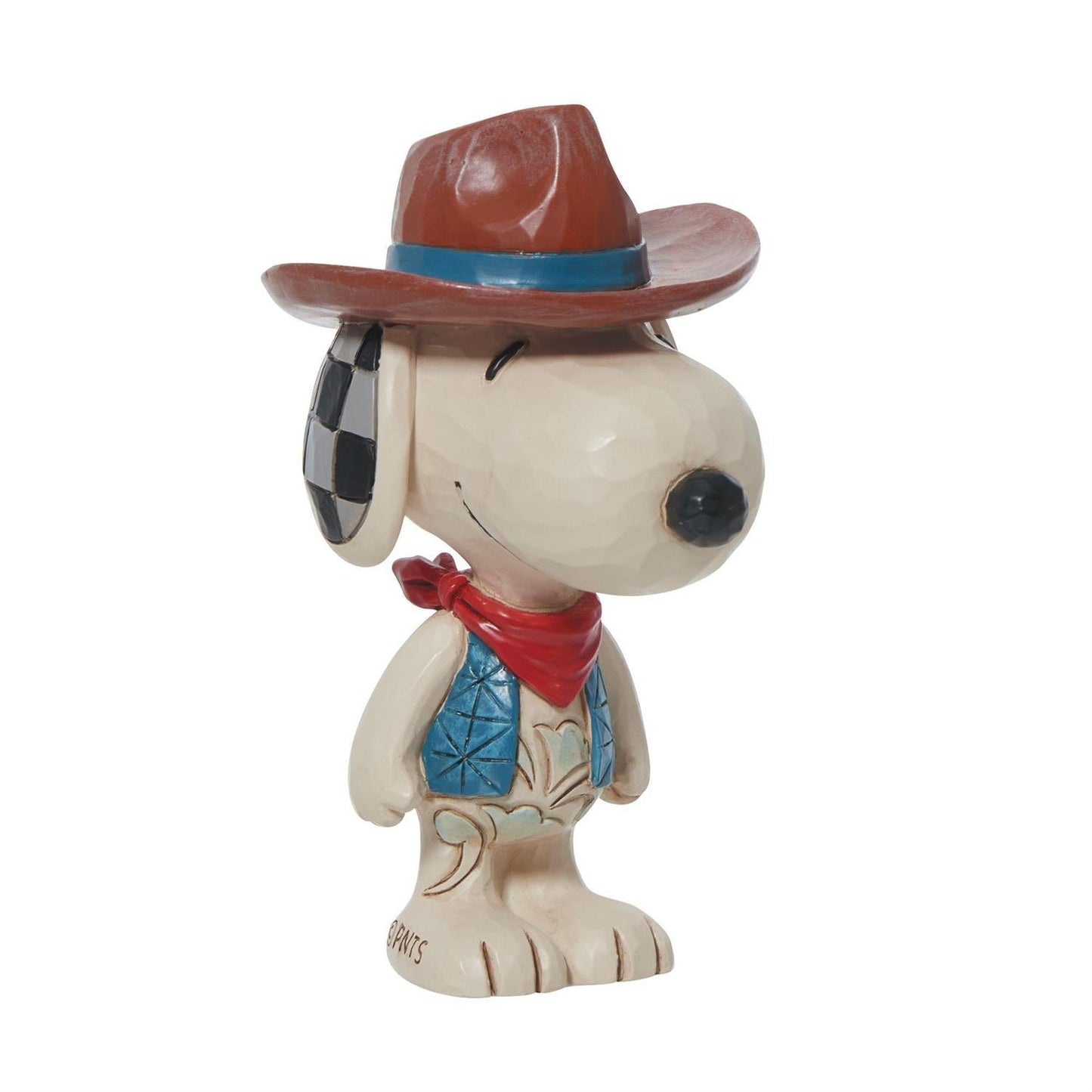 Jim Shore Snoopy Cowboy Mini Figurine, 3.44 Inch