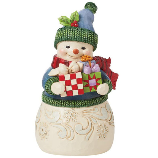 Jim Shore "Unwrap the Joy" Snowman With Gifts Hallmark Exclusive