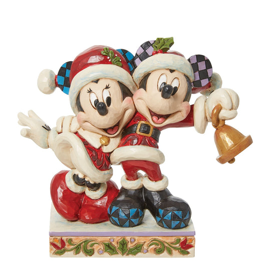 "Jingle Bell" Mickey & Minnie Santas