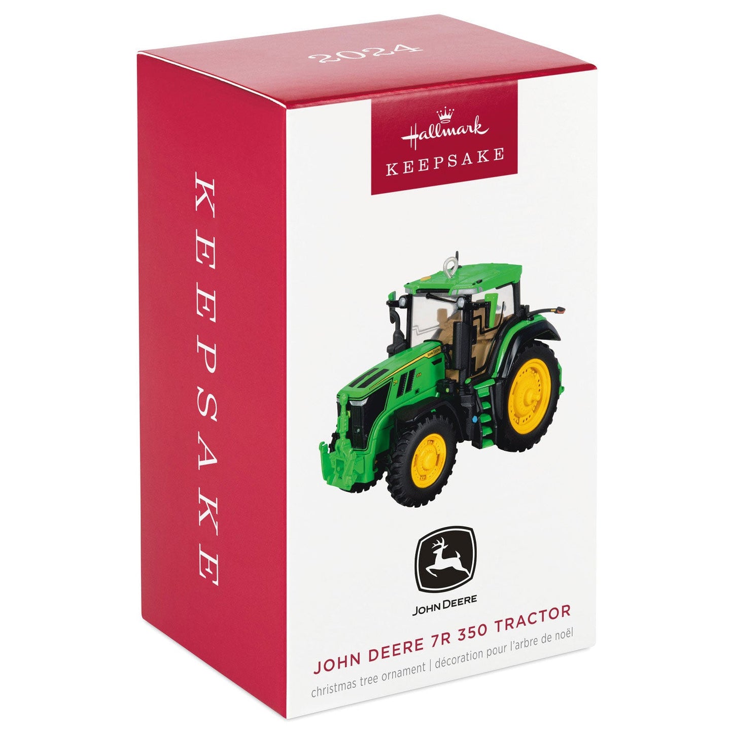 John Deere 7R 350 Tractor Metal 2024 Keepsake Ornament