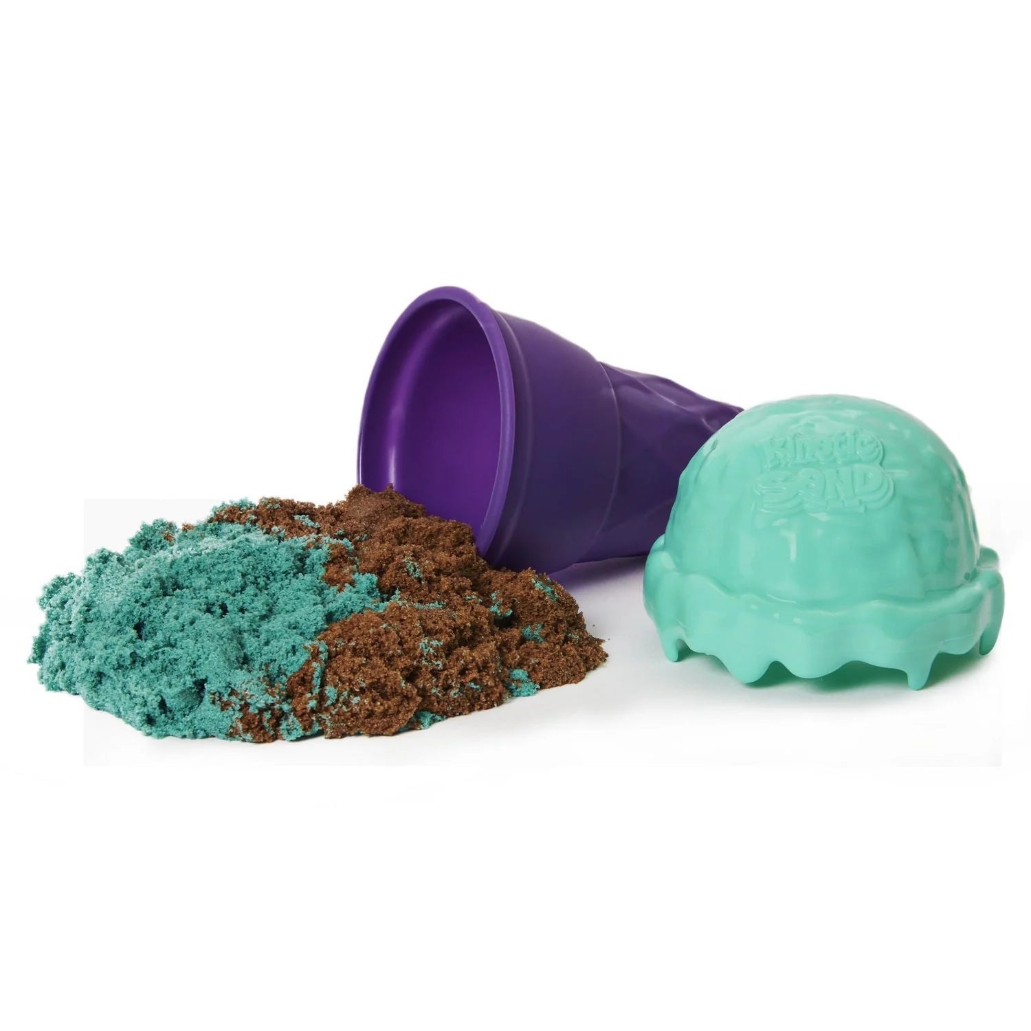Kinetic Sand Scents, 4oz Ice Cream Cone Container with 2 Colors of Sand (Random Style)
